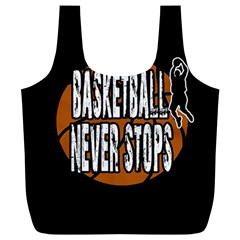 Basketball Never Stops Full Print Recycle Bags (l)  by Valentinaart