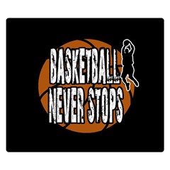 Basketball Never Stops Double Sided Flano Blanket (small)  by Valentinaart