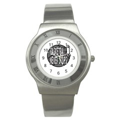 Basketball Never Stops Stainless Steel Watch by Valentinaart