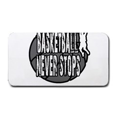 Basketball Never Stops Medium Bar Mats by Valentinaart