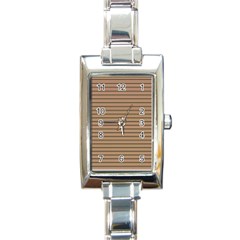 Decorative lines pattern Rectangle Italian Charm Watch