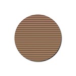 Decorative lines pattern Rubber Coaster (Round)  Front