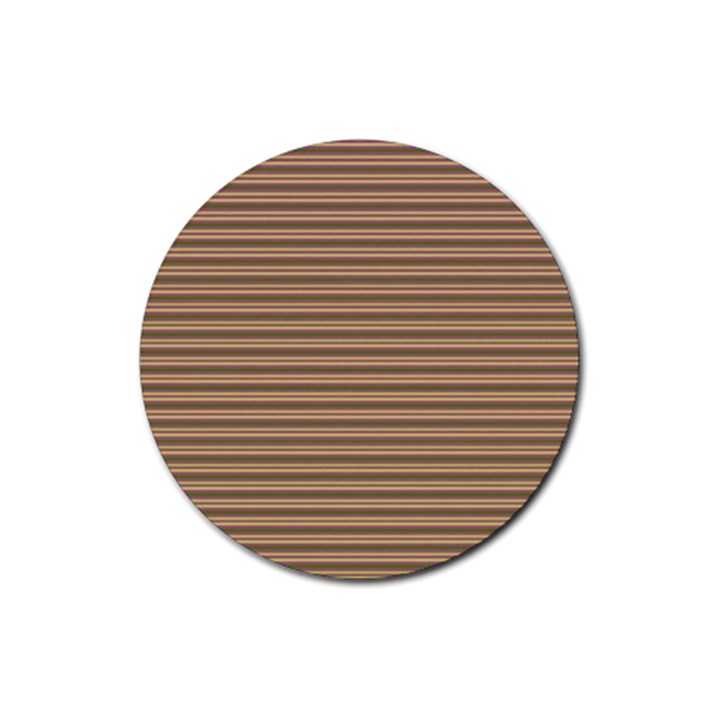 Decorative lines pattern Rubber Coaster (Round) 