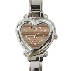 Decorative lines pattern Heart Italian Charm Watch