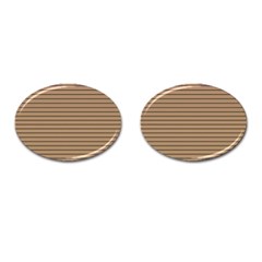 Decorative lines pattern Cufflinks (Oval)