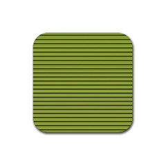 Decorative lines pattern Rubber Coaster (Square) 