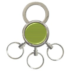 Decorative lines pattern 3-Ring Key Chains