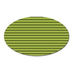 Decorative lines pattern Oval Magnet