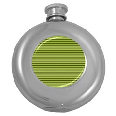 Decorative lines pattern Round Hip Flask (5 oz)