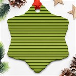 Decorative lines pattern Snowflake Ornament (Two Sides) Front