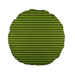 Decorative lines pattern Standard 15  Premium Flano Round Cushions