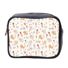 Kittens And Birds And Floral  Patterns Mini Toiletries Bag 2-side by TastefulDesigns