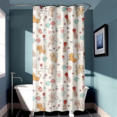 Kittens And Birds And Floral  Patterns Shower Curtain 36  X 72  (stall)  by TastefulDesigns