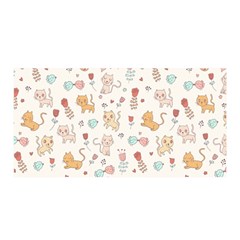 Kittens And Birds And Floral  Patterns Satin Wrap by TastefulDesigns