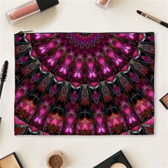 Pink Vortex Half Kaleidoscope  Cosmetic Bag (xl) by KirstenStar