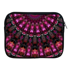 Pink Vortex Half Kaleidoscope  Apple Ipad 2/3/4 Zipper Cases by KirstenStar