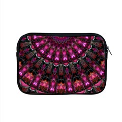 Pink Vortex Half Kaleidoscope  Apple Macbook Pro 15  Zipper Case by KirstenStar