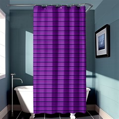 Decorative Lines Pattern Shower Curtain 36  X 72  (stall)  by Valentinaart