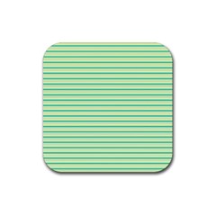 Decorative Lines Pattern Rubber Coaster (square)  by Valentinaart