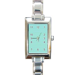 Decorative Lines Pattern Rectangle Italian Charm Watch by Valentinaart