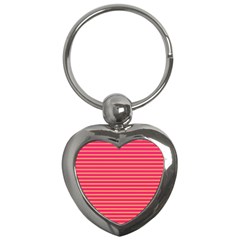 Decorative Lines Pattern Key Chains (heart)  by Valentinaart