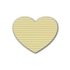 Decorative lines pattern Heart Coaster (4 pack) 