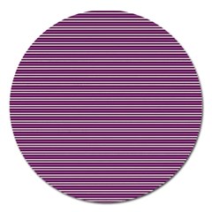 Decorative Lines Pattern Magnet 5  (round)