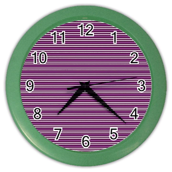 Decorative lines pattern Color Wall Clocks