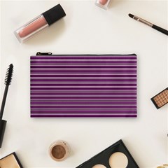 Decorative Lines Pattern Cosmetic Bag (small)  by Valentinaart