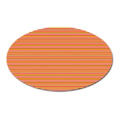 Decorative Lines Pattern Oval Magnet by Valentinaart