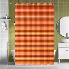 Decorative Lines Pattern Shower Curtain 48  X 72  (small) 