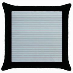 Decorative Lines Pattern Throw Pillow Case (black) by Valentinaart