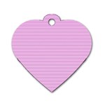 Decorative lines pattern Dog Tag Heart (One Side) Front