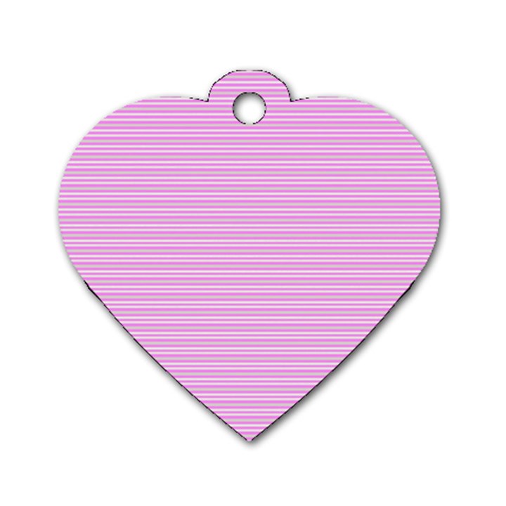 Decorative lines pattern Dog Tag Heart (One Side)