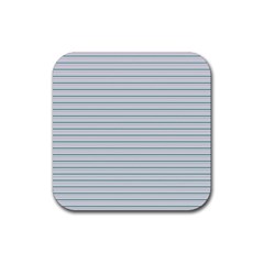 Decorative Line Pattern Rubber Coaster (square)  by Valentinaart