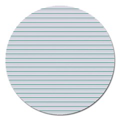 Decorative Line Pattern Magnet 5  (round) by Valentinaart