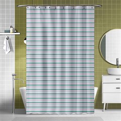 Decorative Line Pattern Shower Curtain 48  X 72  (small)  by Valentinaart