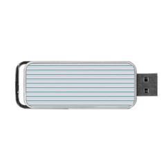 Decorative Line Pattern Portable Usb Flash (one Side) by Valentinaart