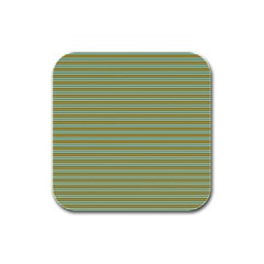 Decorative Line Pattern Rubber Square Coaster (4 Pack)  by Valentinaart