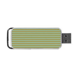 Decorative Line Pattern Portable Usb Flash (one Side) by Valentinaart