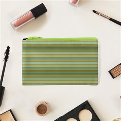 Decorative Line Pattern Cosmetic Bag (xs) by Valentinaart