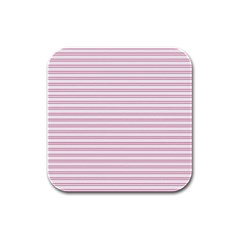 Decorative Line Pattern Rubber Square Coaster (4 Pack)  by Valentinaart