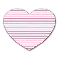 Decorative Line Pattern Heart Mousepads by Valentinaart