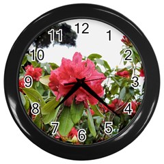 Virginia Waters Flowers Wall Clocks (Black)