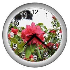 Virginia Waters Flowers Wall Clocks (Silver) 