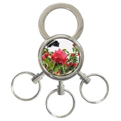 Virginia Waters Flowers 3-Ring Key Chains