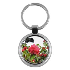 Virginia Waters Flowers Key Chains (Round) 