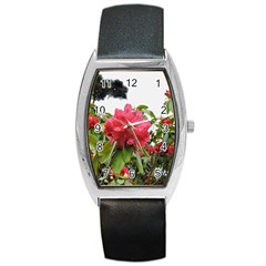 Virginia Waters Flowers Barrel Style Metal Watch