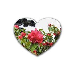 Virginia Waters Flowers Rubber Coaster (Heart) 