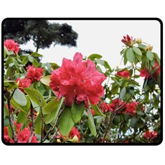 Virginia Waters Flowers Double Sided Fleece Blanket (medium)  by DeneWestUK